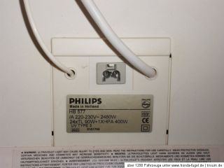 Philips HB 577 Sonnenbank, Solarium, weiß, Voll funktionstüchtig