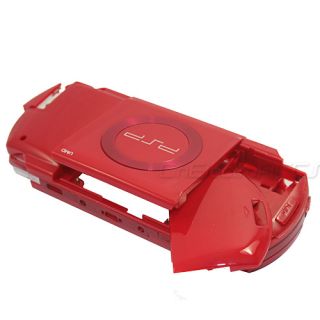 Rot Ersatz Gehäuse für Sony PSP 1000 1004 Fat +Werkzeug