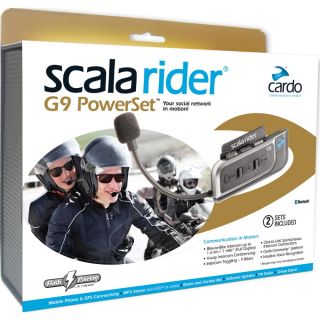 Cardo Scala Rider G9 Powerset Intercom Bluetooth TOPDEAL 