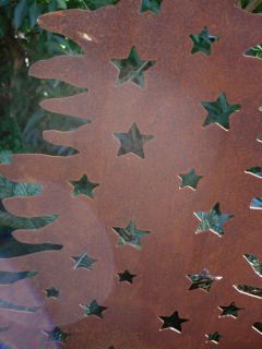 Tanne aus Metall, Weihnachtsbaum, Edelrost, Rost, 60 cm hoch