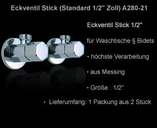 Lux aqua Eckventil Stick (Standard 1/2 Zoll) 603 21