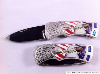 Outdoor USA Flagge Adler Eagle Taschenmesser Klappmesser Jagdmesser