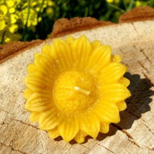 100% Bienenwachskerze Sonnenblume (30/75mm)