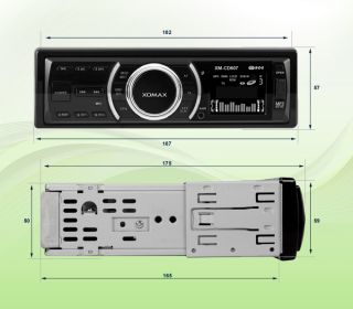 CD  WMA RDS AUTORADIO ID3tag 240W Front AUX IN USB+SD64GB Beleucht