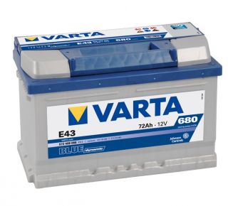 Varta E43 Autobatterie 12V   72Ah