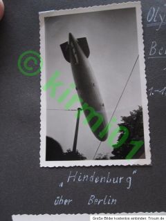 17x original Fotos,Luftschiff,Berlin 1936,Zeppelin LZ 129