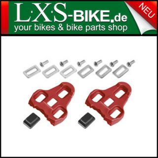 Asista Cleats für LOOK Keo Pedal 9,0° Fahrrad BIKE rot Clickpedalen