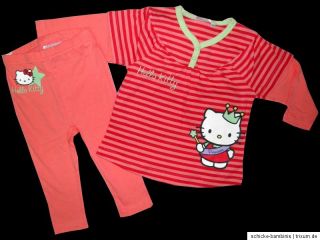 Set Hello Kitty Shirt Leggings Leggins Schlafanzug Jogginganzug 74 80