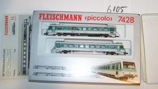 X6105X Fleischmann N 7428 Triebwagen BR 628 DB OVP