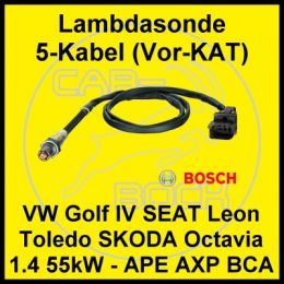 Lambdasonde Vor KAT VW Golf 4 1.4 16V 55kW APE AXP BCA
