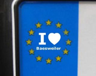 Aufkleber   I love Baesweiler