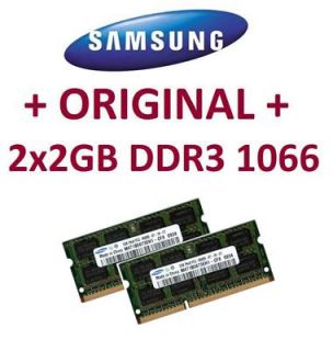 2x 2GB 4GB DDR3 RAM 1066 Mhz Apple MacBook Late 2008 5,1 Samsung