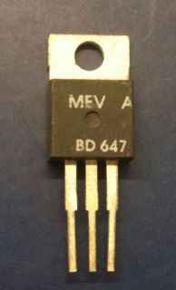 MEV BD647 Silicon NPN Darlington Transistor TO 220