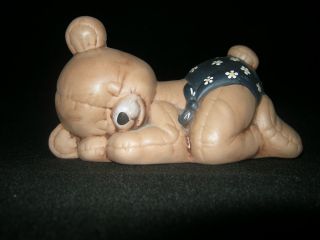 Keramik Figur schlafender Bär Teddy