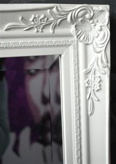 Spiegel Wandspiegel Flurspiegel MIRIAM schmal weiß Barock 132 x 42