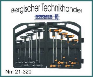 Normex Sechskant + Torx T Griffschlüsselsatz 16 tlg.