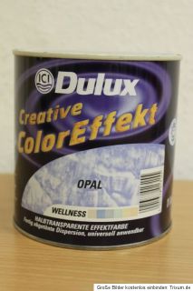 Dulux Creative ColorEffekt Wandlasur Wandfarbe 1L Opal
