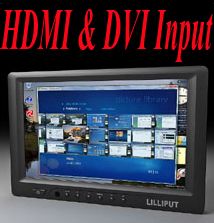 Lilliput 7 DVI HDMI TouchScreen Car PC Monitor 669GL/T