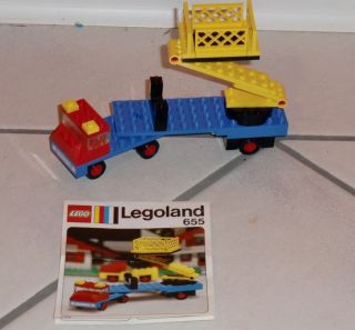 LEGO LKW Hebebühne Nr. 655 mit Bauanleitung aus den 70ern
