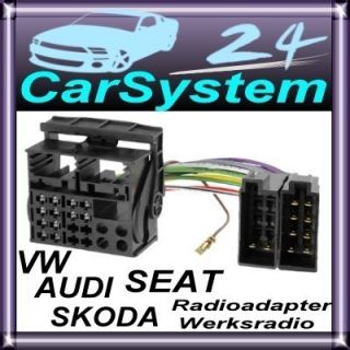 AUDI VW SEAT SKODA Radioadapter ISO Adapter #8 / 653