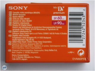 SONY DVM 60 PR4 PREMIUM MINI DV Video Kassette SEALED (EU Shop