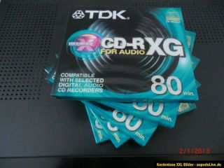 Philips CDR770 CD Recorder+ 5 TDK CD R Rohlinge 80min XG Reflex