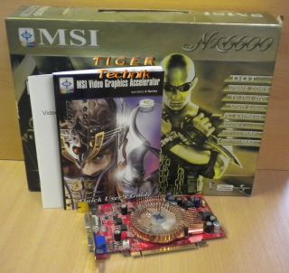 MSI MS 8979 NX660 VTD128E Diamond GeForce 6600 PCI E 16x 128MB OVP