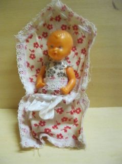 Baby   Puppe  10 cm   gemarkt   Puppenhaus   Puppenstube