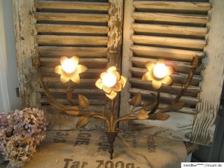 FRANKREICH Antike KIRCHEN Lampe LEUCHTER f. MADONNA Lilien SHABBY CHIC