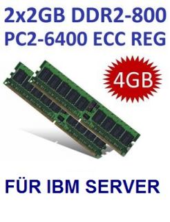 2x 2GB 4GB DDR2 RAM Speicher IBM FRU 40W3167 + 46C7427