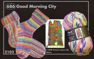 Sockenwolle Socken Wolle 4 Fach Werk 686 Good Morning City