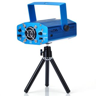 Blau Mini LED Laser LICHT Projector DJ Disco Bar Stage House Lighting