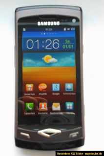 Samsung Wave S8500 2 GB   Ebony Gray (Ohne Simlock) Smartphone GT