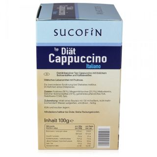 18,50 EUR/kg) 6x SUCOFIN Diät Cappuccino Italiano 10x10g