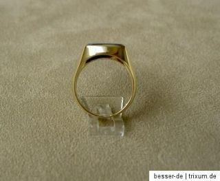 Herren Siegelring 585 Gold Ring Goldring Wappenring Lagenachat
