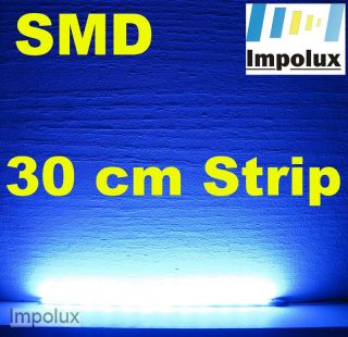 30cm BLAU LED SMD steckbar STRIP LEISTE FLEXIBEL 12V