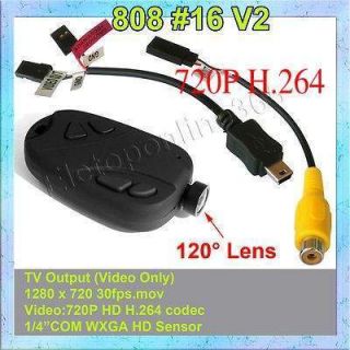 808 #16 120 ° Objektiv D Min DVR Autoschlüssel Camera HD 720p Pocket