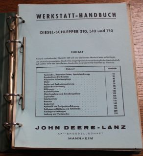 Werkstatthandbuch John Deere Reparatur 310   510 und 710 wenig benutzt