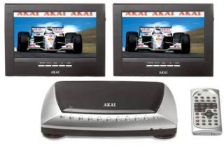 Akai ACVDS731UXT Auto DVD Player, USB, 2x 7 LCD, DivX USB 12V Doppel