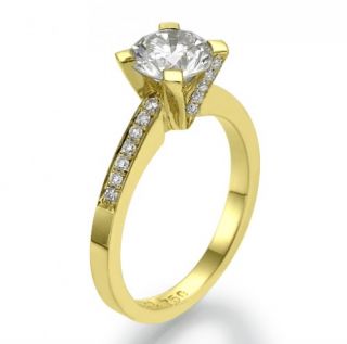 67 Carat D/SI 585 14kt Gold Solitar Diamantring Brilliant Ring Wert