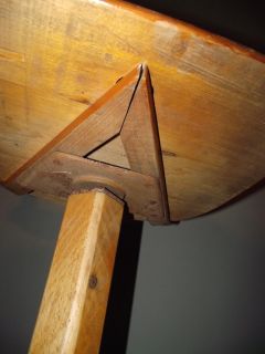 Alter Holz Drehstuhl Arztstuhl Behandlungsstuhl Werkstuhl Art Deco