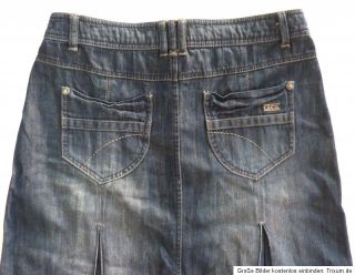 toller CECIL Basic blue Jeans Falten ROCK Waist 29 / Gr 38   40