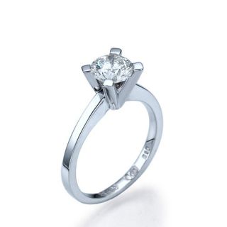 22 Carat D/SI2 Diamantring Brillant 14kt 585 Weißgold Solitar Ring