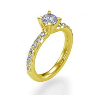 75 Carat D/SI Brillant Diamant Ring Diamantring Weißgold 14kt 585