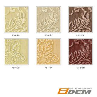 Tapeten Muster EDEM 755 Serie  Hochwertige 3D Barock Heißpräge