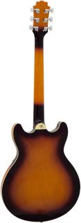 DiMavery E Gitarre SA 610 Archtop Vintage Sunburst mit Zubehör Paket