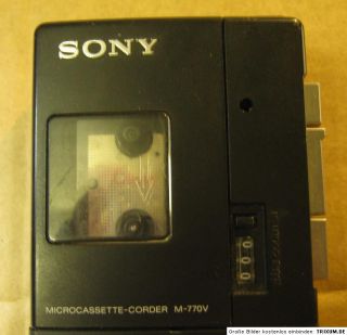 Sony Microcassette Recorder M 770V