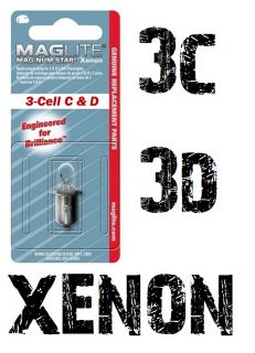 MAGLITE 3D 3C 2x Ersatzbirne XENON Ersatzlampe Glühbirne MAG LITE