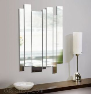 Wanddekoration Spiegel aus 7 Streifen
