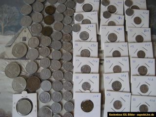 Lot DDR über 80 Münzen von 1 Pfennig bis 20 Mark von 1948 bis1989 (1